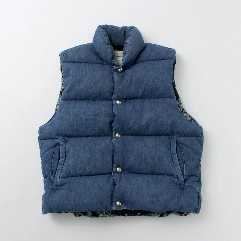 High-Quality Men's Duffle CoatsREMI RELIEF / Natural Processed Denim Down Vest