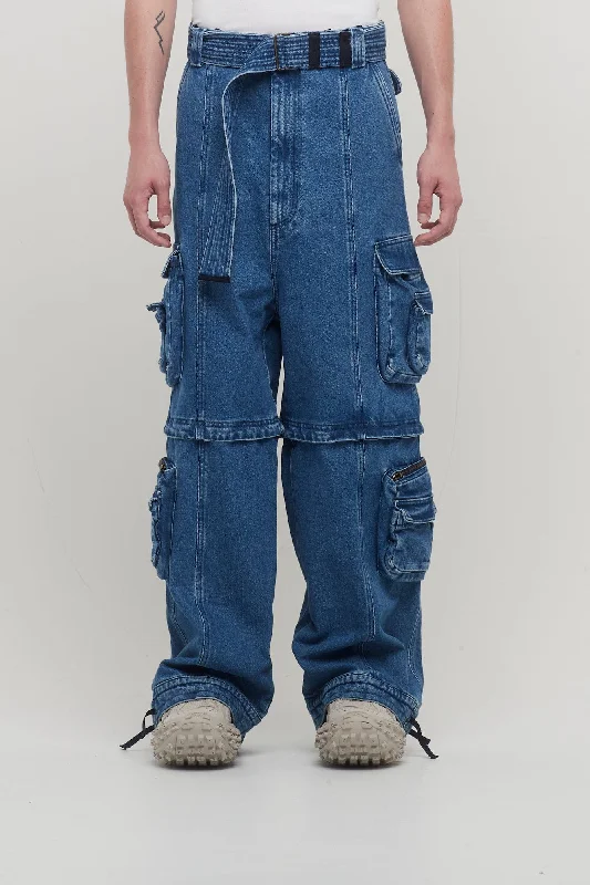 Men's Coats with Fur TrimLu'u Dan Zip Off Cargo Jeans