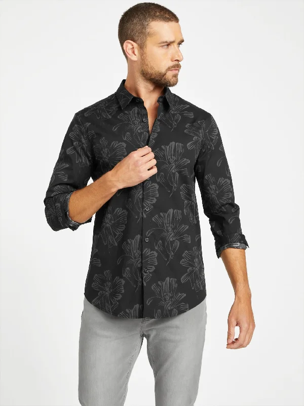 Men's Unique Dress Shirts for a Statement LookHanez Long-Sleeve Floral Shirt