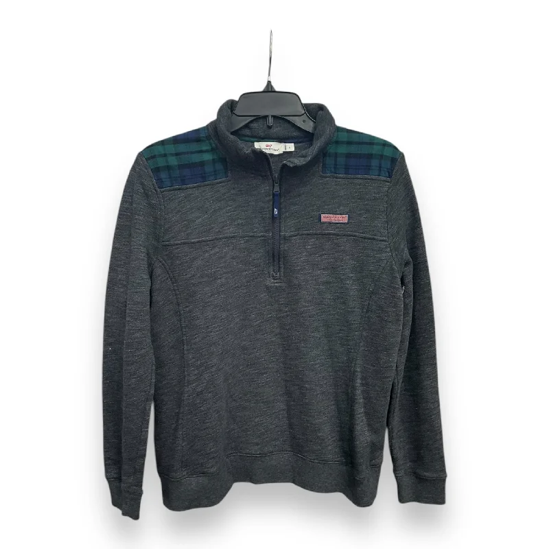 Cool Men's Graphic HoodiesSweatshirt Collar By Vineyard Vines In Black, Size: L