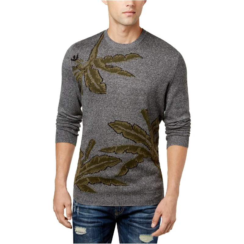 Warm Men's Hooded SweatersAmerican Rag Mens Palm Intarsia Knit Pullover Sweater