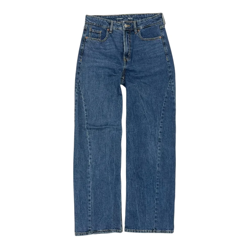 Men's Jeans for Office WearJeans Wide Leg By Old Navy In Blue Denim, Size:4