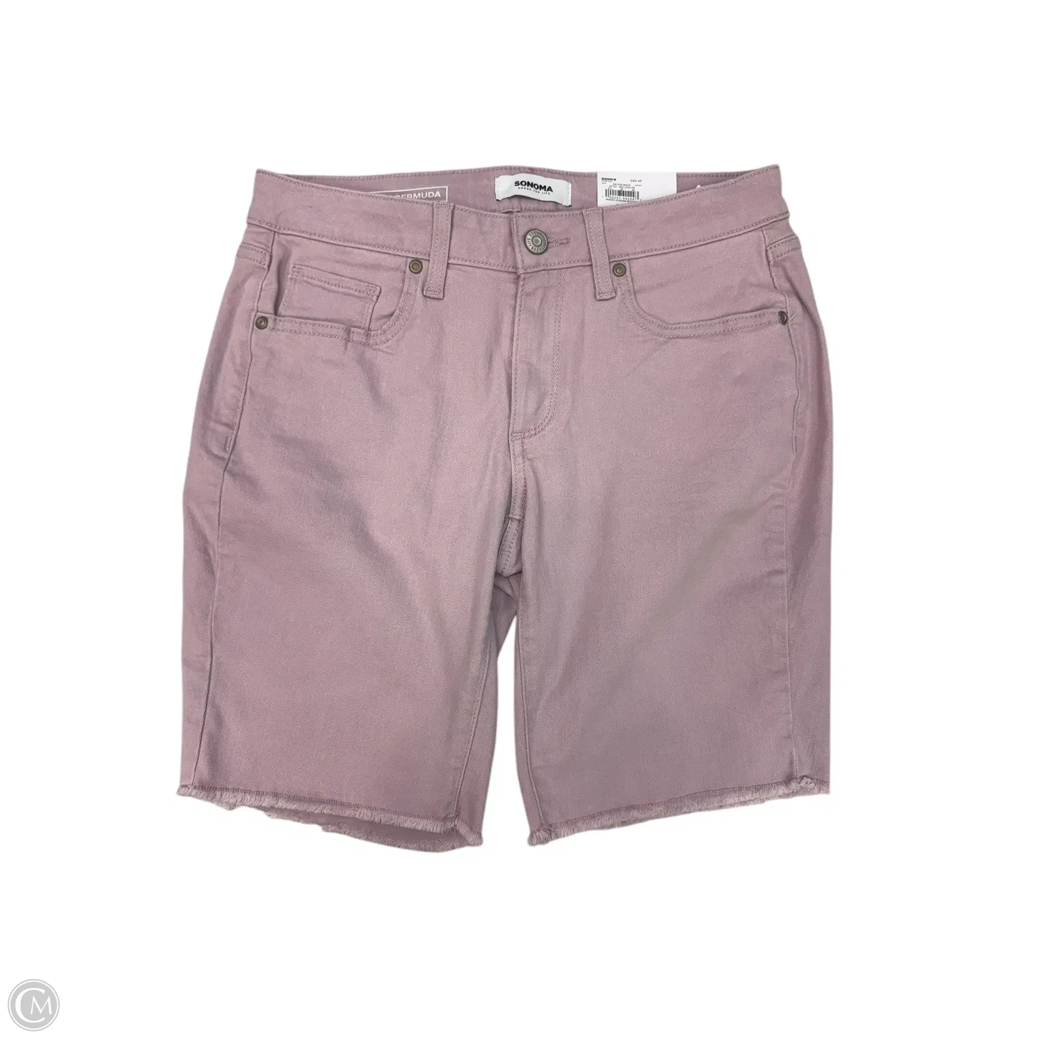 Stylish and Functional Men's Pattern ShortsShorts By Sonoma In Purple, Size: 4