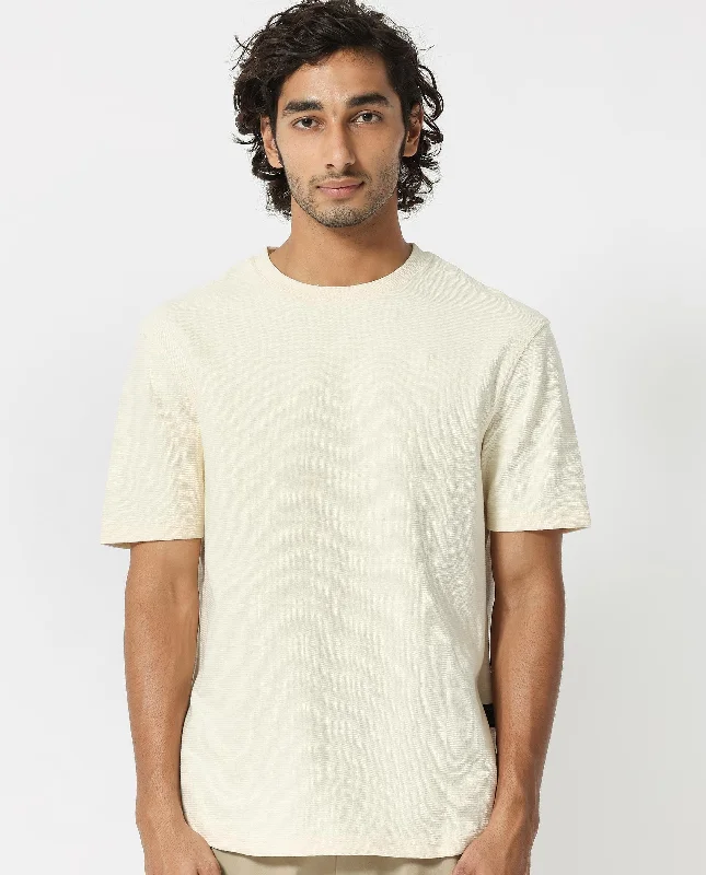 Men's Shirts with Belt LoopsRare Rabbit Men's Buenos Beige Solid Crew Neck Drop Shoulder Half Sleeves T-Shirt Men's Shirts with Belt LoopsRare Rabbit Men's Buenos Beige Solid Crew Neck Drop Shoulder Half Sleeves T-Shirt