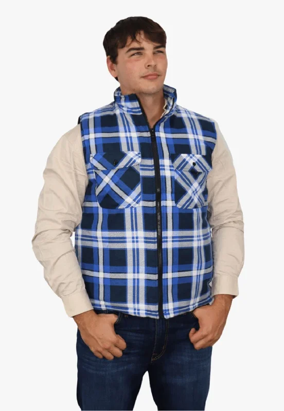 Men's Coats with Modern CutsRitemate Quilted Flannelette Vest