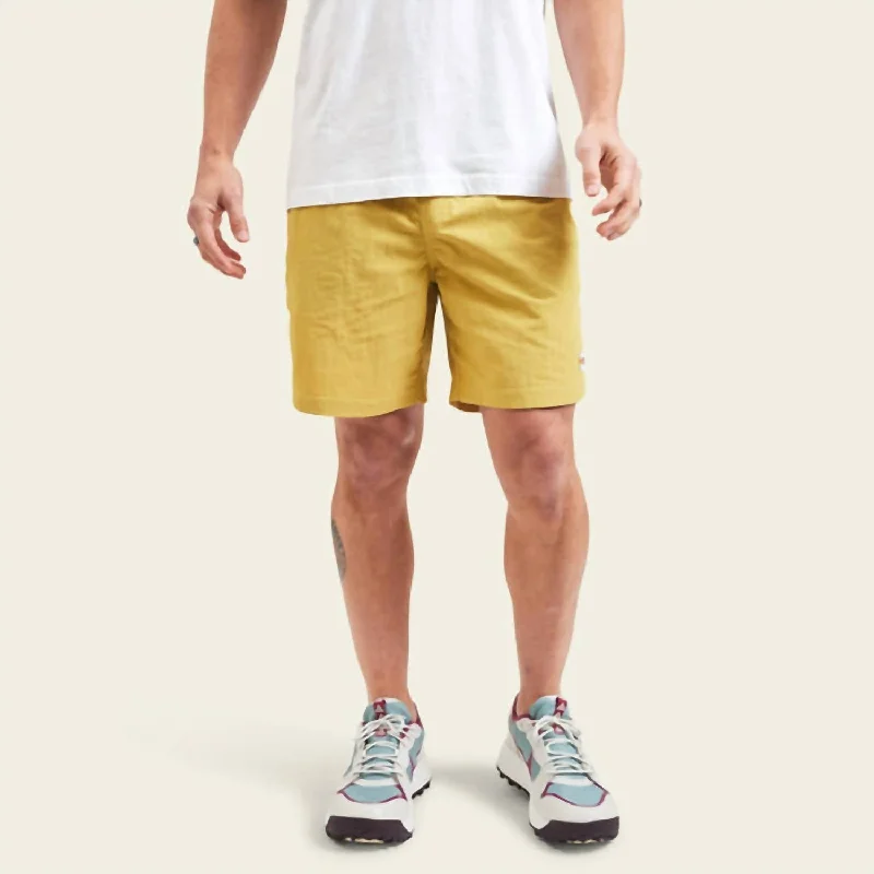 Cozy Men's Flannel ShortsSalado Hybrid Shorts In Old Gold