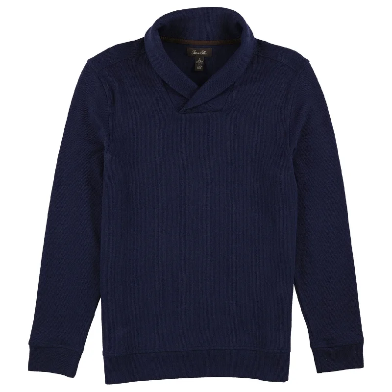 Men's Sweaters with Patch PocketsTasso Elba Mens Shawl Collar Pullover Sweater