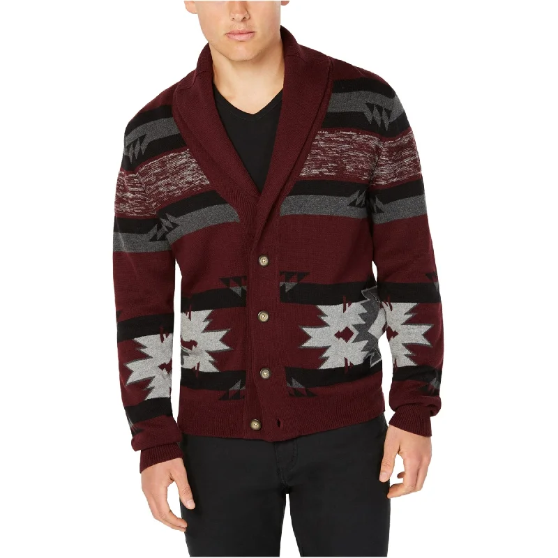 Men's Sweaters with Elastic CuffsAmerican Rag Mens Drifter Cardigan Sweater, Red, Small Men's Sweaters with Elastic CuffsAmerican Rag Mens Drifter Cardigan Sweater, Red, Small