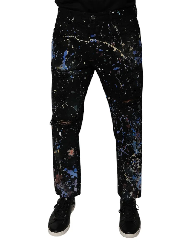 Men's Jeans in Different ColorsDolce & Gabbana Color Splash Cotton Skinny blue Men's Jeans