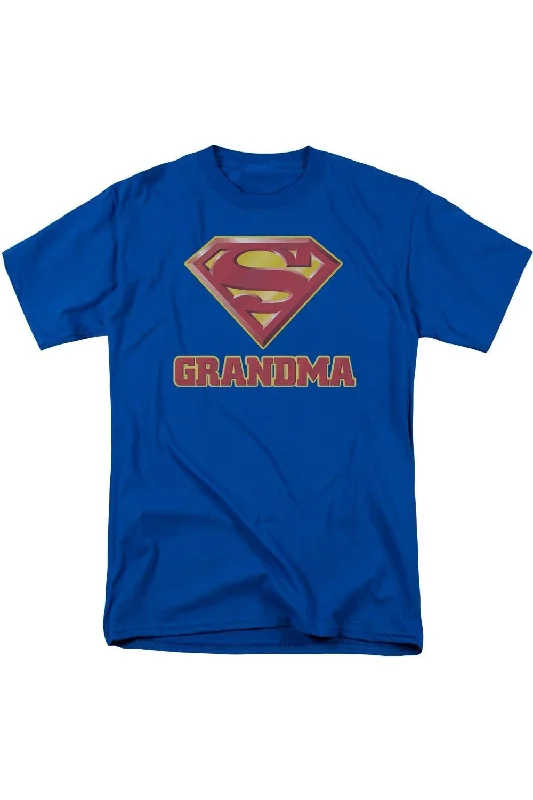 Men's Shirts with Contrast CollarsSuperman Super Grandma Short Sleeve Adult Tee / T-Shirt Men's Shirts with Contrast CollarsSuperman Super Grandma Short Sleeve Adult Tee / T-Shirt