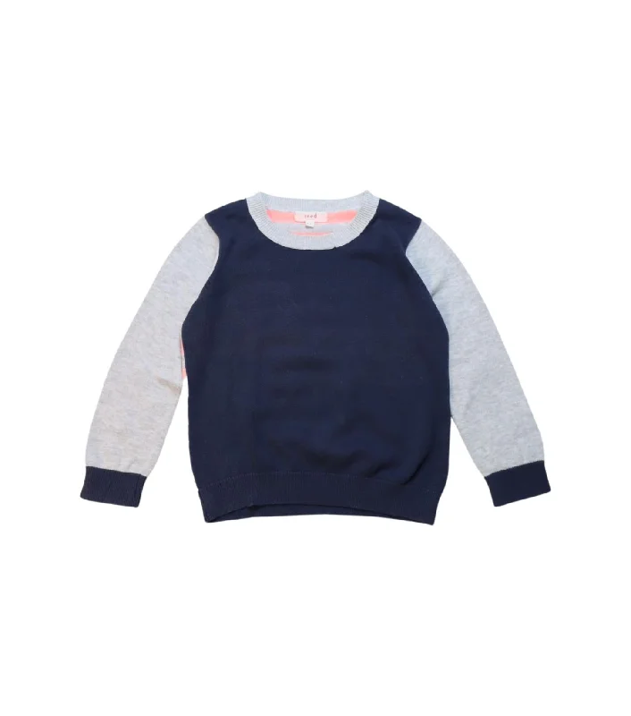 Men's Sweaters with Low-Neck DesignsSeed Knit Sweater 4T - 5T