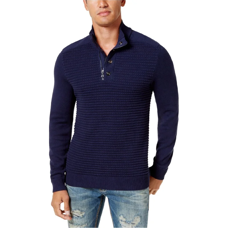 Durable Men's Acrylic SweatersI-N-C Mens Double-Placket Pullover Sweater, Blue, X-Small Durable Men's Acrylic SweatersI-N-C Mens Double-Placket Pullover Sweater, Blue, X-Small