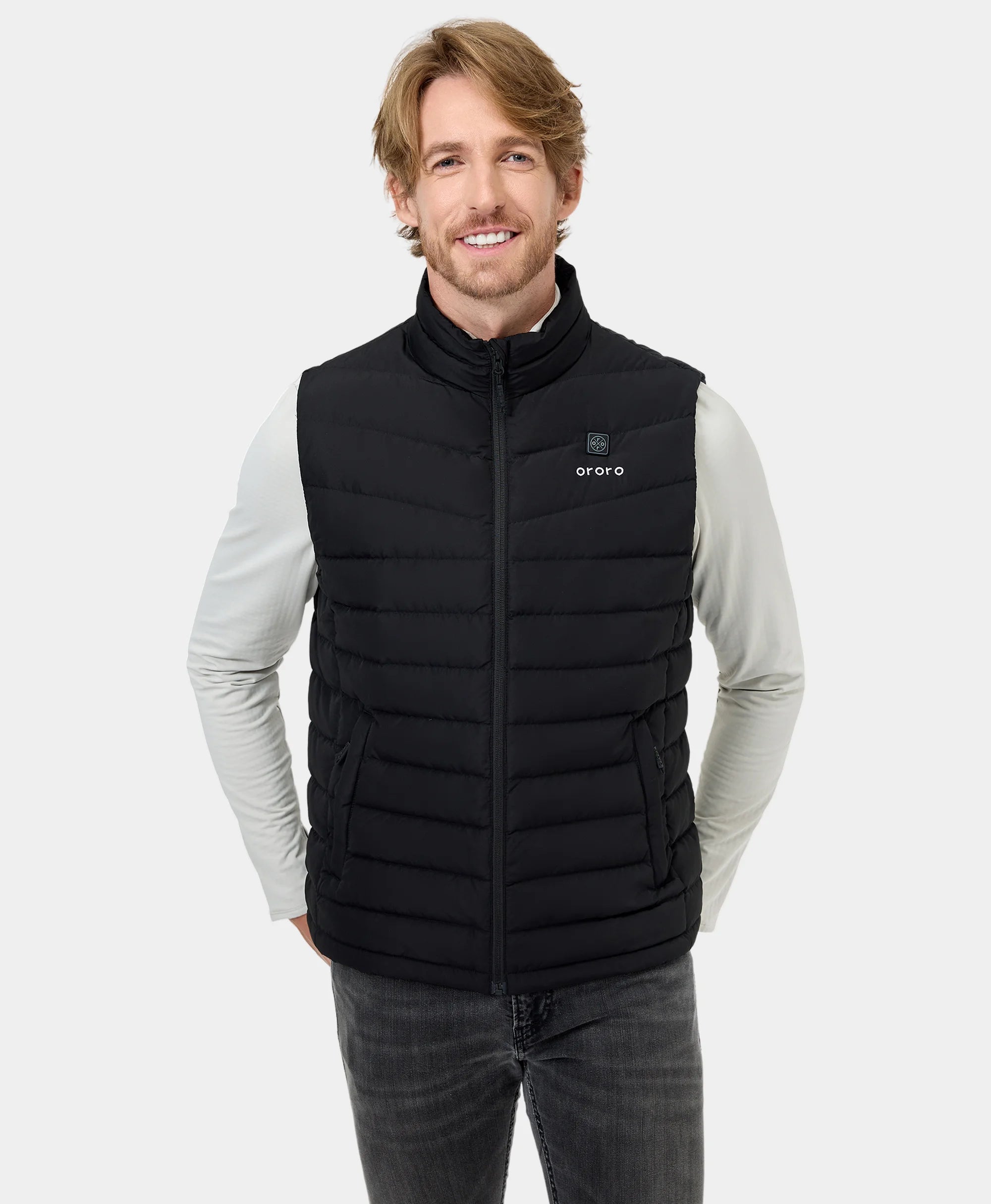 Men's Coats for SnowshoeingMen's Heated Lightweight Down Vest - Black