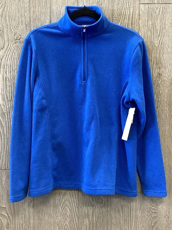Men's Hoodies with Screen-Printed GraphicsSweatshirt Collar By Lands End In Blue, Size: Mp