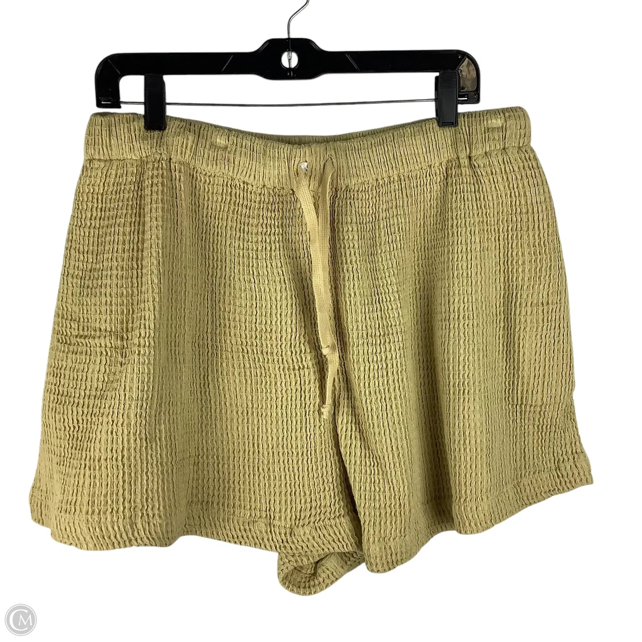 Men's Fashionable Cuffed ShortsShorts By Free People In Yellow, Size: L