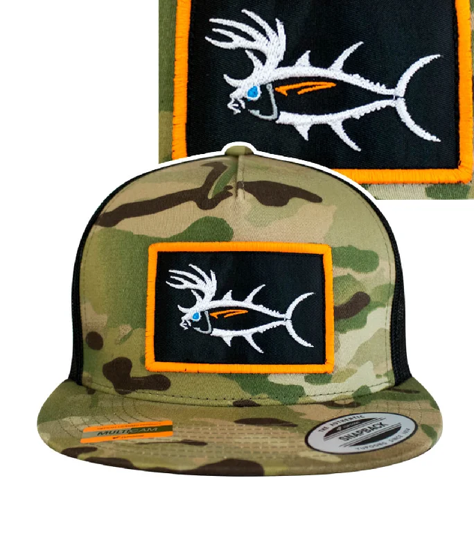 Affordable Baseball Hats"Buck-Eye Patch" Unisex Snapback Trucker Hat
