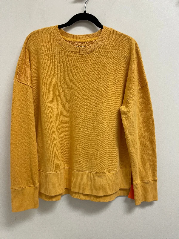 Men's Hoodies with Hidden ZippersSweatshirt Crewneck By Time And Tru In Yellow, Size: L Men's Hoodies with Hidden ZippersSweatshirt Crewneck By Time And Tru In Yellow, Size: L