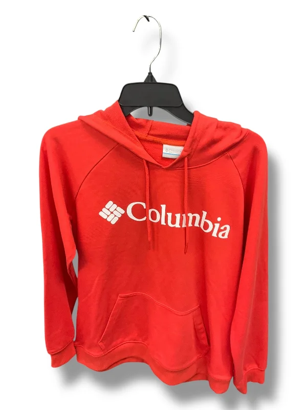 Men's Hoodies with High-Low HemlinesAthletic Sweatshirt Hoodie By Columbia In Red, Size: L Men's Hoodies with High-Low HemlinesAthletic Sweatshirt Hoodie By Columbia In Red, Size: L