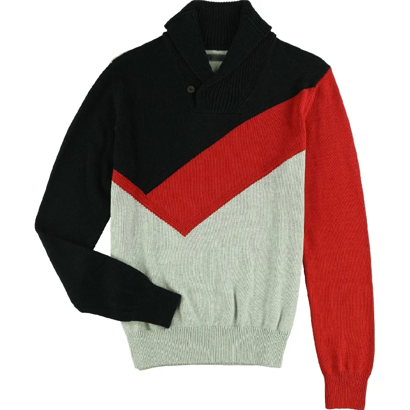 Men's Sweaters with Button CuffsSean John Mens Colorblocked Knit Sweater
