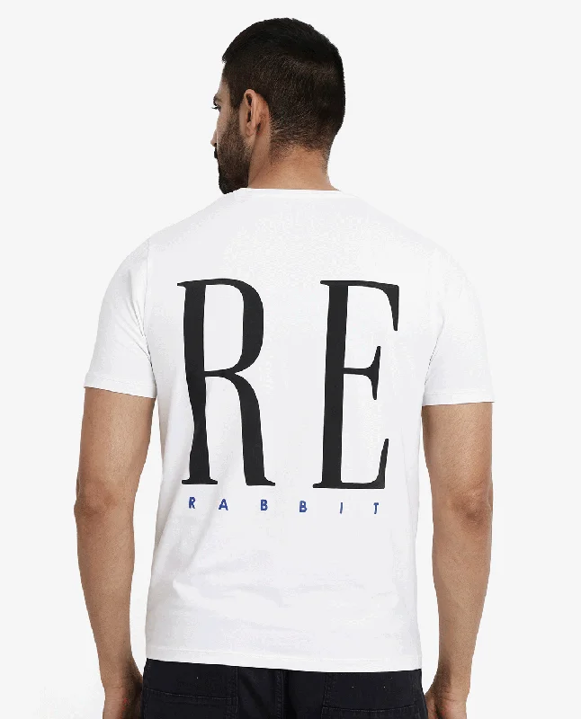 Men's Shirts with TiesRare Rabbit Men Olivo White Cotton Lycra Fabric Short Sleeve Crew Neck Regular Fit Graphic Print With Flock Printed Logo T-Shirt Men's Shirts with TiesRare Rabbit Men Olivo White Cotton Lycra Fabric Short Sleeve Crew Neck Regular Fit Graphic Print With Flock Printed Logo T-Shirt