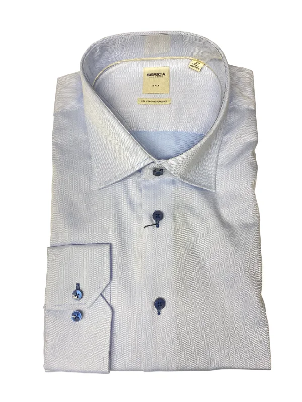 Men's Checked Short-Sleeve Shirts for Summer FunSerica Semi Tapered Classic 100% Cotton Textured Dress Shirt Navy - C2459115 Men's Checked Short-Sleeve Shirts for Summer FunSerica Semi Tapered Classic 100% Cotton Textured Dress Shirt Navy - C2459115