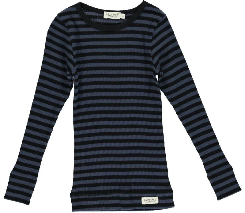 Men's Collared Shirts for Formal OccasionsBoys Striped Ribbed Long Sleeve Shirt In Black/blue Men's Collared Shirts for Formal OccasionsBoys Striped Ribbed Long Sleeve Shirt In Black/blue