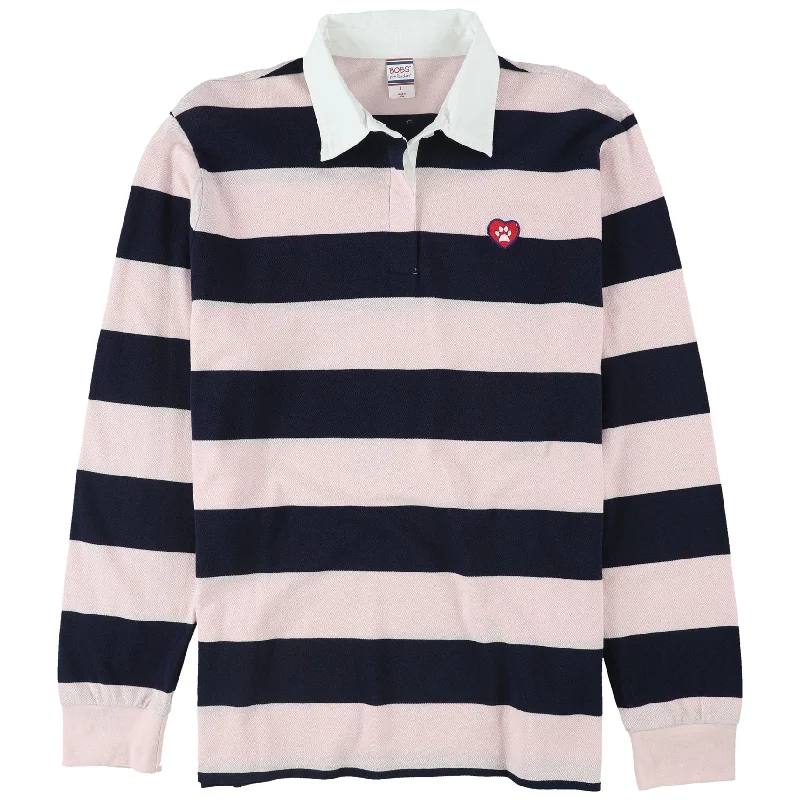 Men's Shirts with Roll-Up SleevesSkechers Mens BOBS Striped Rugby Polo Shirt, Blue, Large Men's Shirts with Roll-Up SleevesSkechers Mens BOBS Striped Rugby Polo Shirt, Blue, Large