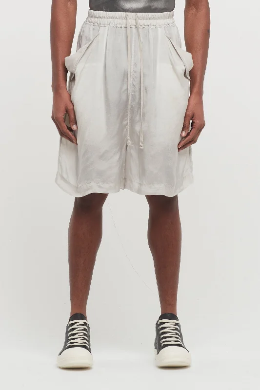 Men's Coats for SnowboardingRick Owens Lido Shorts in Pearl
