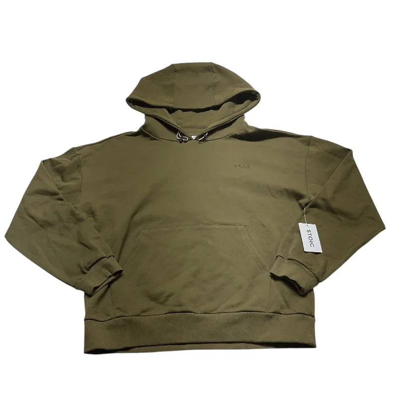 Men's Hoodies with Embroidered PatchesSweatshirt Hoodie By Clothes Mentor In Green, Size: L Men's Hoodies with Embroidered PatchesSweatshirt Hoodie By Clothes Mentor In Green, Size: L