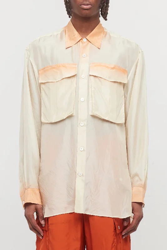 Men's Coats with Down InsulationDries Van Noten Calander Tris Shirt in Orange