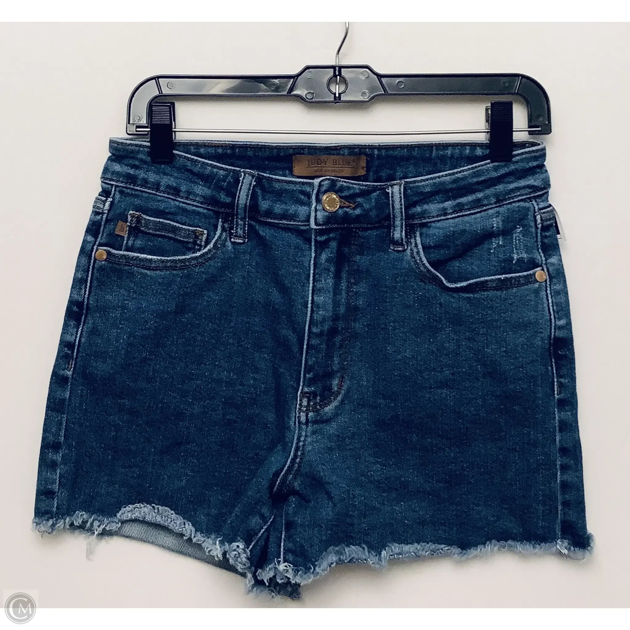 Men's Practical Cargo Work ShortsShorts By Judy Blue In Blue, Size: M