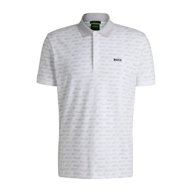 Men's Shirts with Pocket SquaresPaddy polo shirt in printed stretch cotton