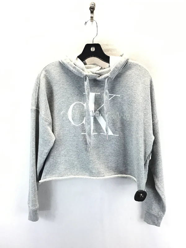 Best Men's Pullover HoodiesSweatshirt Hoodie By Calvin Klein In Grey, Size: Xs