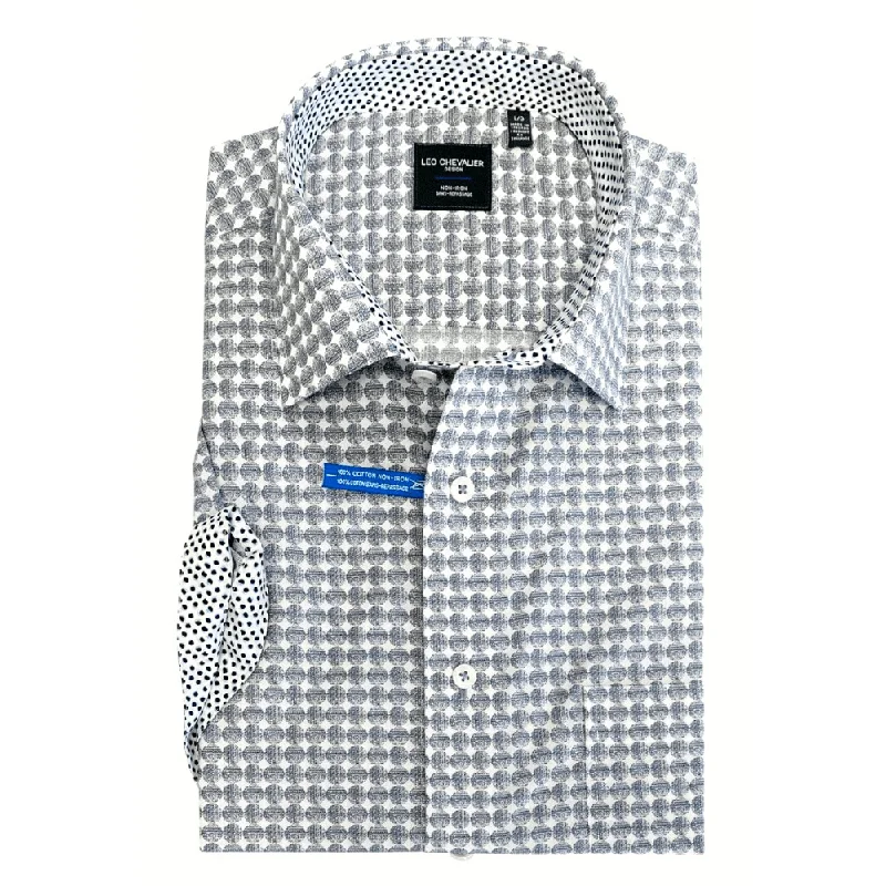Men's Breathable Shirts for Warm ClimatesLeo Chevalier Non-Iron Short Sleeve Sports Shirt 524355 1900 Men's Breathable Shirts for Warm ClimatesLeo Chevalier Non-Iron Short Sleeve Sports Shirt 524355 1900