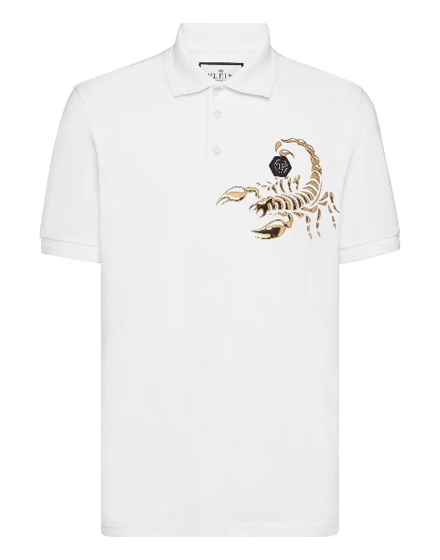 Men's Shirts with Graphic SleevesSlim Fit Polo Shirt Scorpion