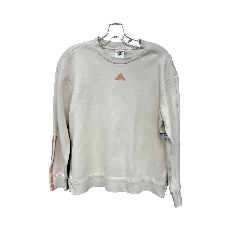 Men's Hoodies for Outdoor ActivitiesSweatshirt Crewneck By Adidas In Cream, Size: S