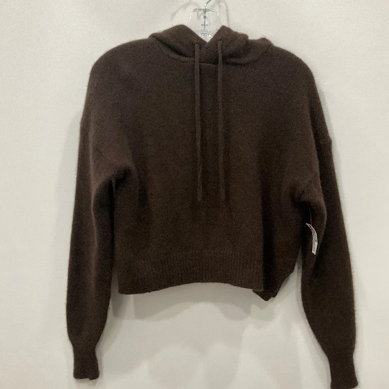 Men's Hoodies with Asymmetric ZippersSweatshirt Hoodie By Babaton In Brown, Size: S Men's Hoodies with Asymmetric ZippersSweatshirt Hoodie By Babaton In Brown, Size: S