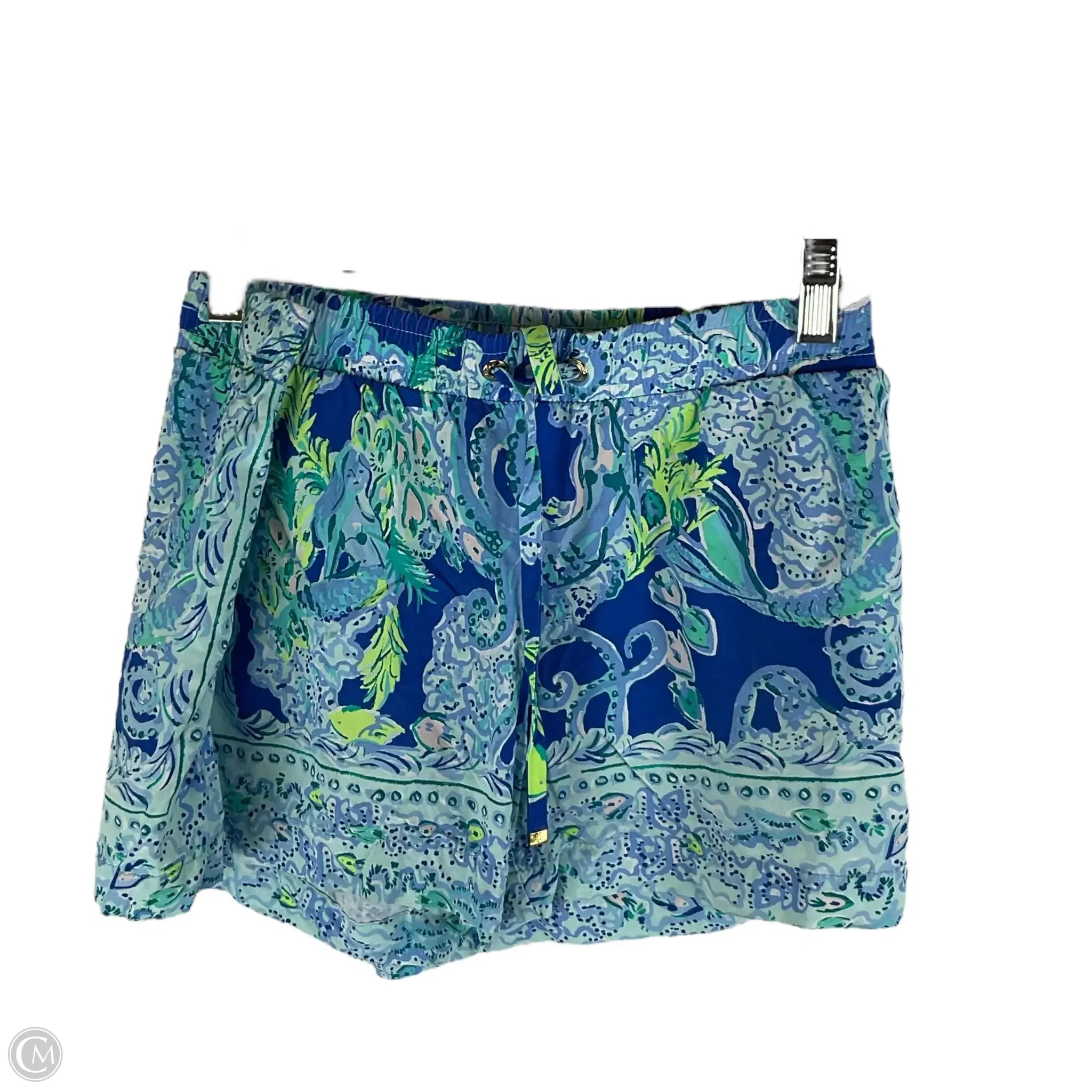 Cotton-Rich Men's Breathable and Soft Casual ShortsShorts Designer By Lilly Pulitzer In Blue, Size: Xs