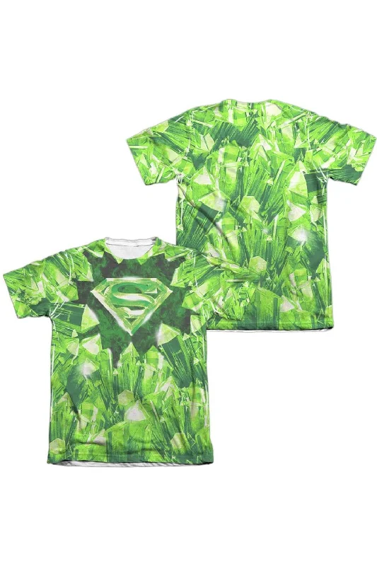 Men's Shirts with Patchwork SleevesSuperman Kryptonite Shield (Front/Back Print) Adult Poly/Cotton Short Sleeve Tee / T-Shirt Men's Shirts with Patchwork SleevesSuperman Kryptonite Shield (Front/Back Print) Adult Poly/Cotton Short Sleeve Tee / T-Shirt