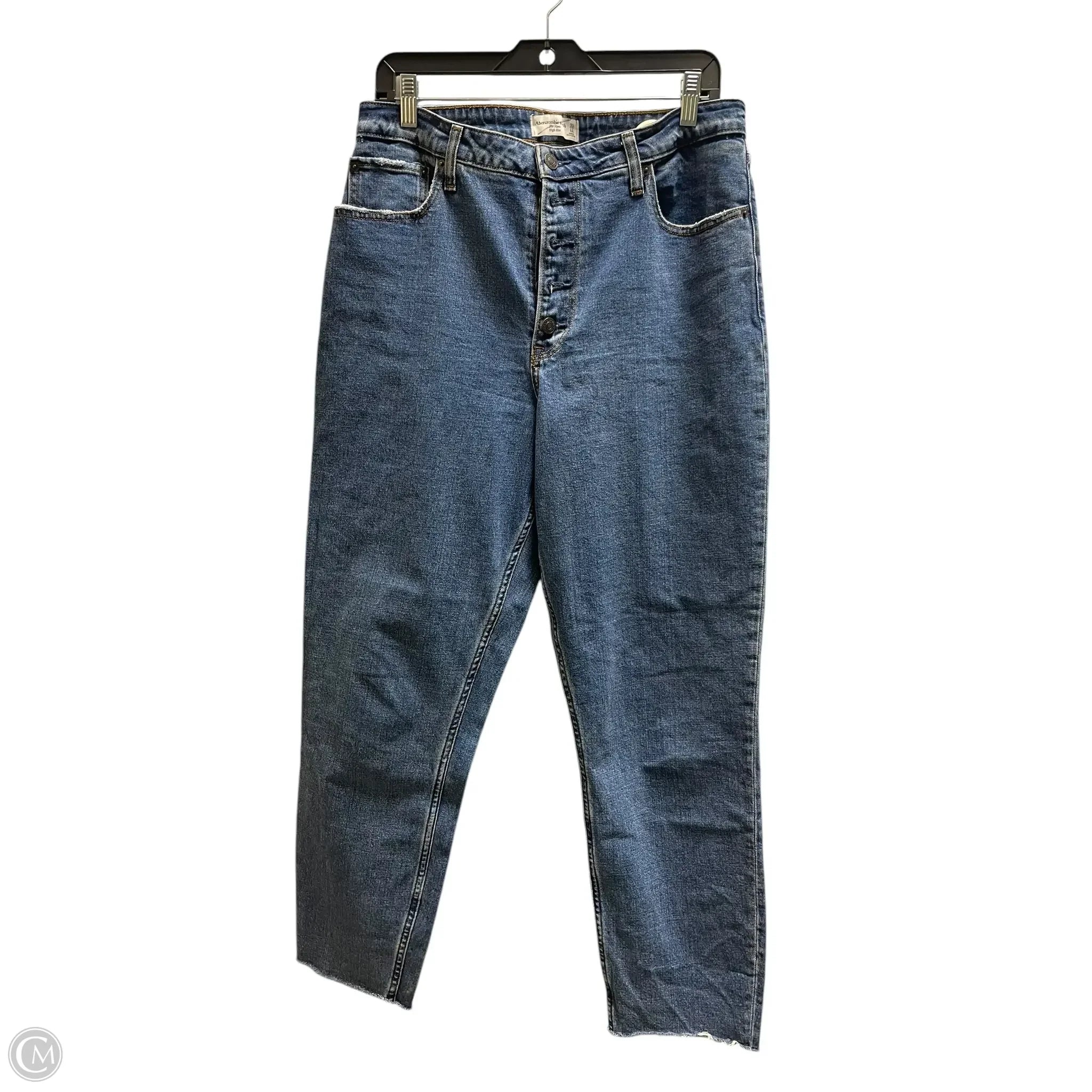 Premium Men's JeansJeans Straight By Abercrombie And Fitch In Blue, Size: 12