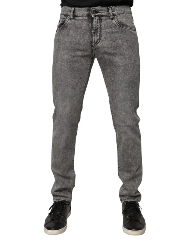 Men's Jeans in Unique PatternsDolce & Gabbana Logo Plaque Cotton Slim Fit blue Men's Jeans Men's Jeans in Unique PatternsDolce & Gabbana Logo Plaque Cotton Slim Fit blue Men's Jeans