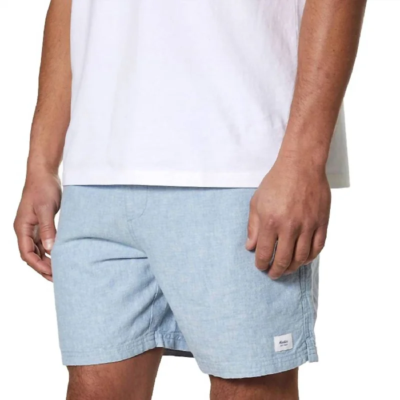 Patterned and Solid Men's Bermuda ShortsIsaiah Local Short In Spring Blue