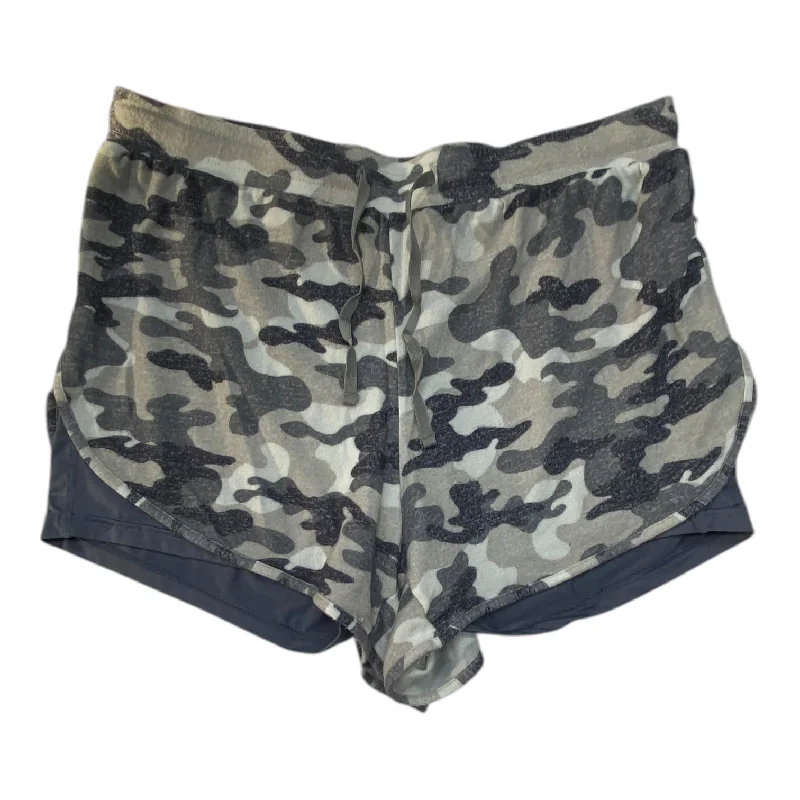 Workout-Ready Men's Active ShortsShorts By Zyia In Camouflage Print, Size:3X