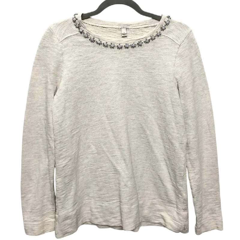 Men's Hoodies with Military InfluenceSweatshirt Crewneck By J. Crew In Beige, Size:S