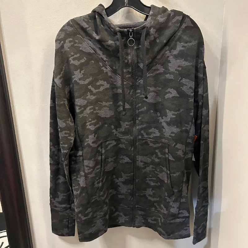 Men's Hoodies for HikingAthletic Sweatshirt Hoodie By Fabletics In Grey, Size: Xs
