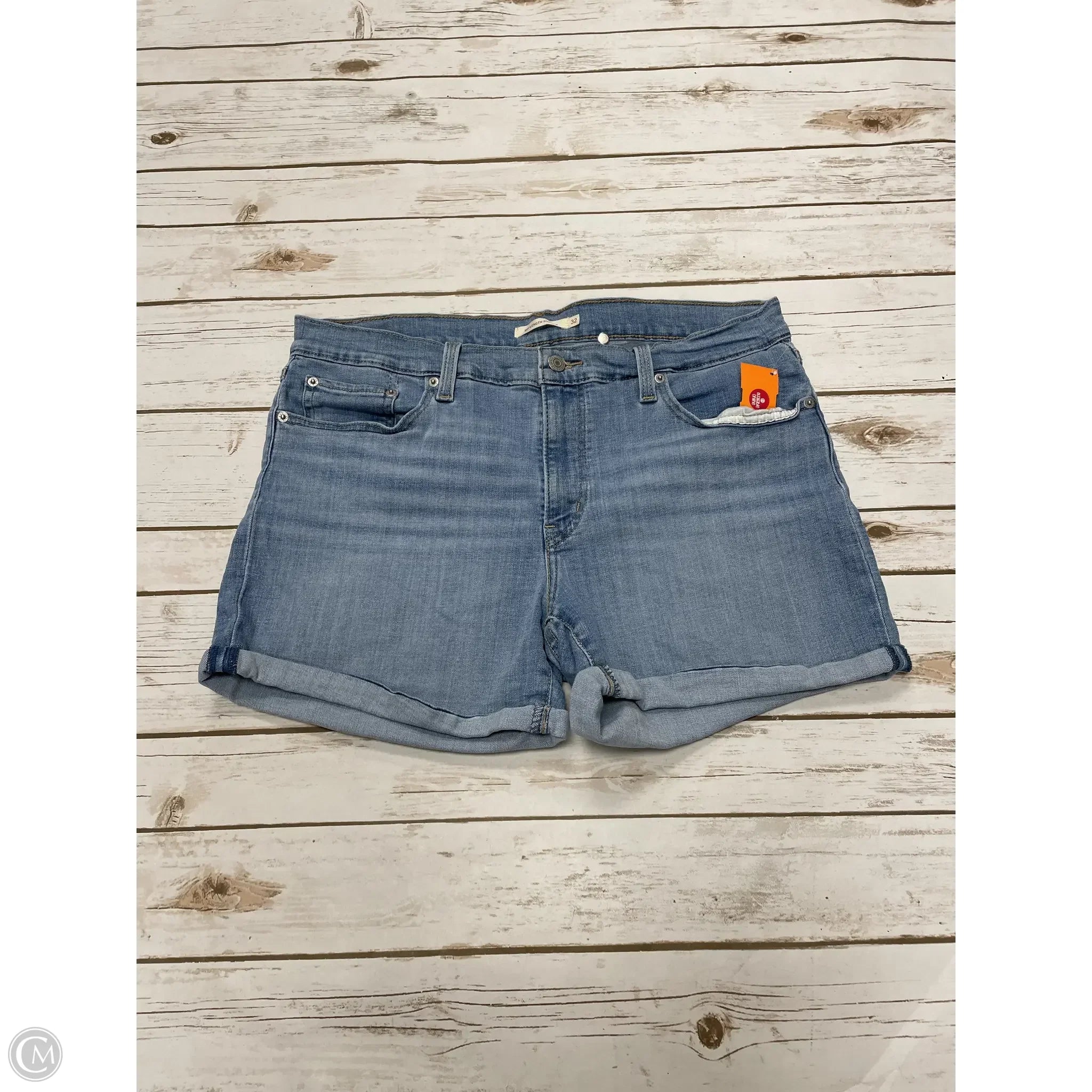 Men's Versatile Cargo ShortsShorts By Levis In Blue Denim, Size: 14