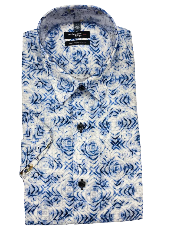 Comfortable Men's Flannel Shirts100% Cotton Leo Chevalier Fitted Short Sleeve Sport Shirt - Blue 622222 1600 Comfortable Men's Flannel Shirts100% Cotton Leo Chevalier Fitted Short Sleeve Sport Shirt - Blue 622222 1600