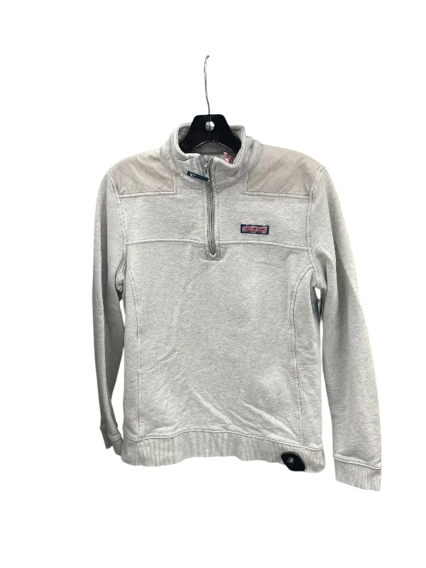 Men's Hoodies with Adjustable SleevesSweatshirt Collar By Vineyard Vines In Grey, Size: M Men's Hoodies with Adjustable SleevesSweatshirt Collar By Vineyard Vines In Grey, Size: M