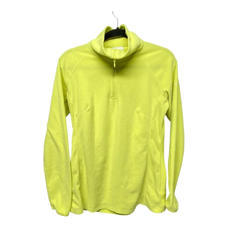 Men's Hoodies for StreetwearAthletic Sweatshirt Collar By Columbia In Chartreuse, Size: M Men's Hoodies for StreetwearAthletic Sweatshirt Collar By Columbia In Chartreuse, Size: M
