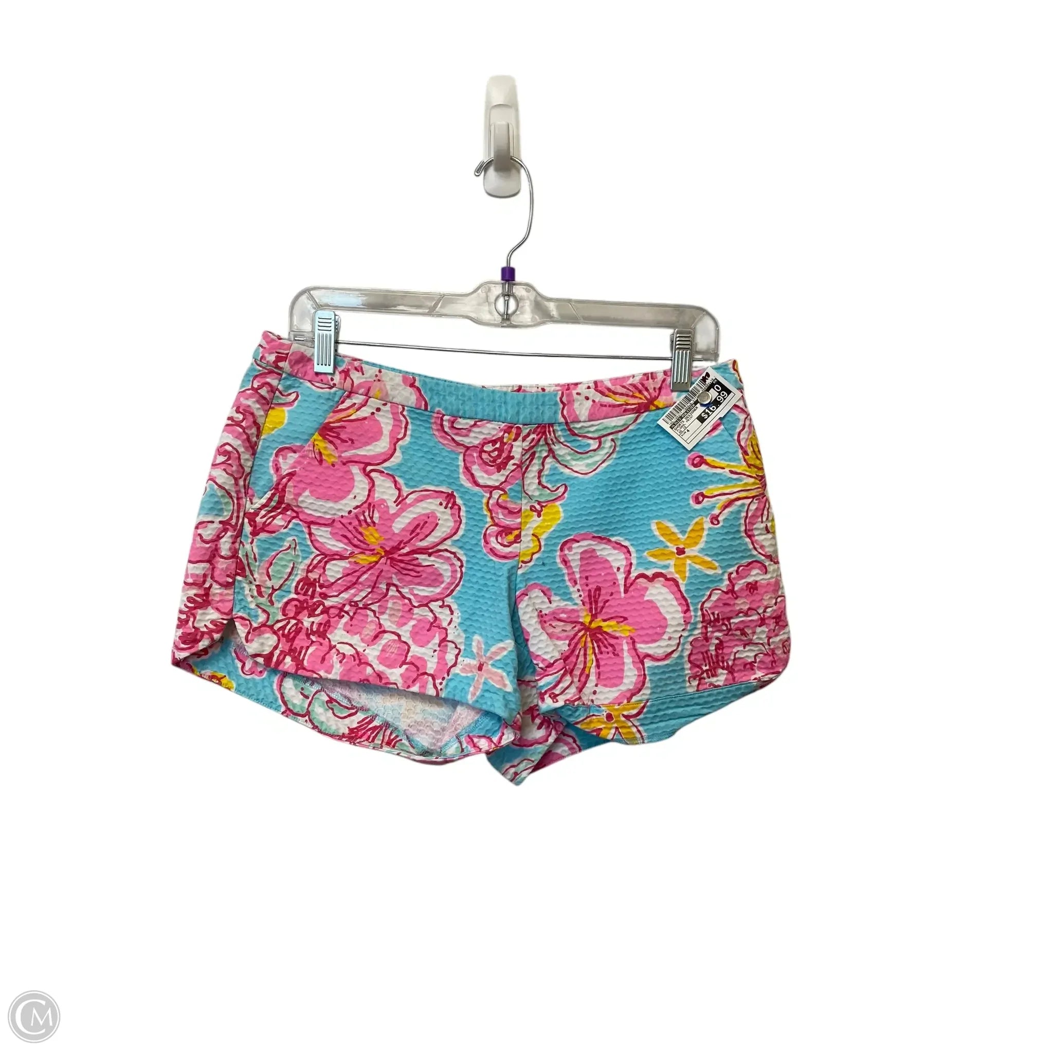 Men's Activewear Shorts with PocketsShorts Designer By Lilly Pulitzer In Floral Print, Size: 4